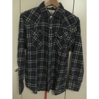 バックナンバー(BACK NUMBER)のshiju1004さん専用！最終価格！チェックネルシャツ 青 ブルー系 キムタク(Tシャツ/カットソー(七分/長袖))