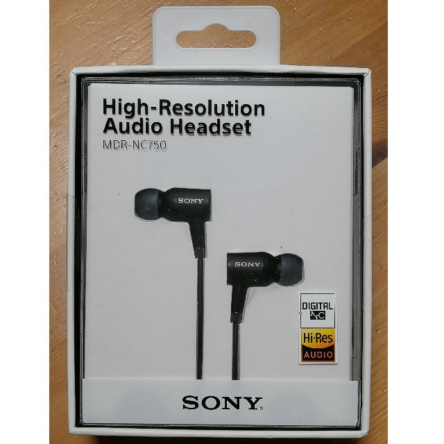 SONY(ソニー)のSONY MDR-NC750 ブラック　中古美品 付属品、元箱付き スマホ/家電/カメラのオーディオ機器(ヘッドフォン/イヤフォン)の商品写真