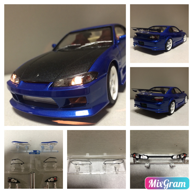 AOSHIMA(アオシマ)の1/24 青島 ロデックスタイル S15シルビア(改) エンタメ/ホビーのおもちゃ/ぬいぐるみ(模型/プラモデル)の商品写真