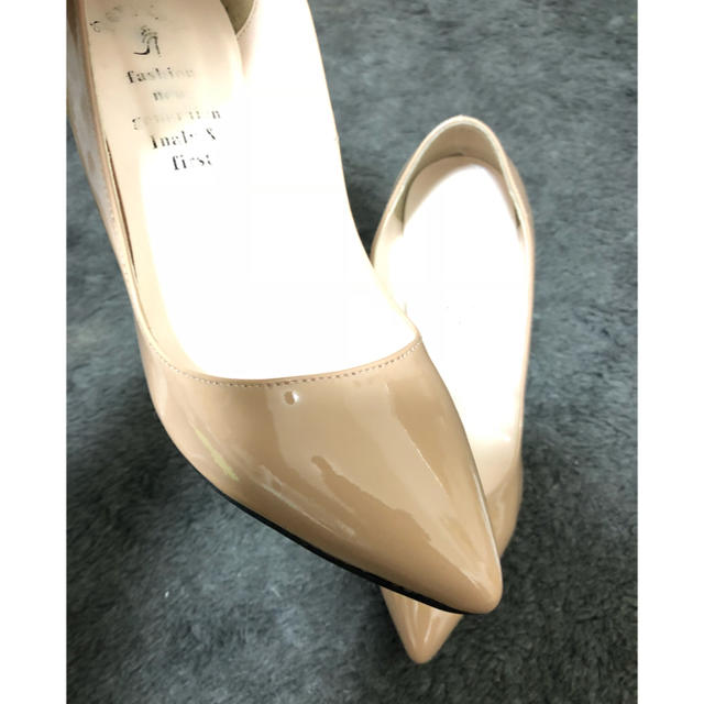 パンプス ベージュ ピンク 25cm レディースの靴/シューズ(ハイヒール/パンプス)の商品写真