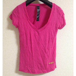 デイライル(Delyle)のDELYLE ピンク半袖Tシャツ デイライル(Tシャツ(半袖/袖なし))