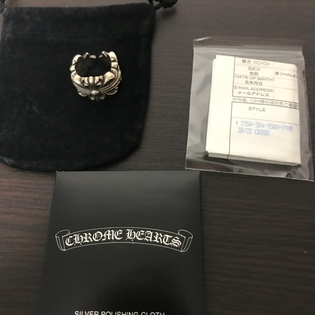 Chrome Hearts(クロムハーツ)のリッキー様専用 クロムハーツ ダブルフローラルクロスリング メンズのアクセサリー(リング(指輪))の商品写真