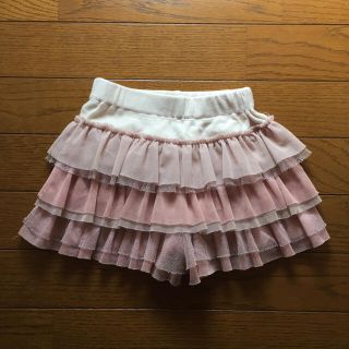 ジルスチュアート(JILLSTUART)のピンクのチュールスカート風キュロット(スカート)