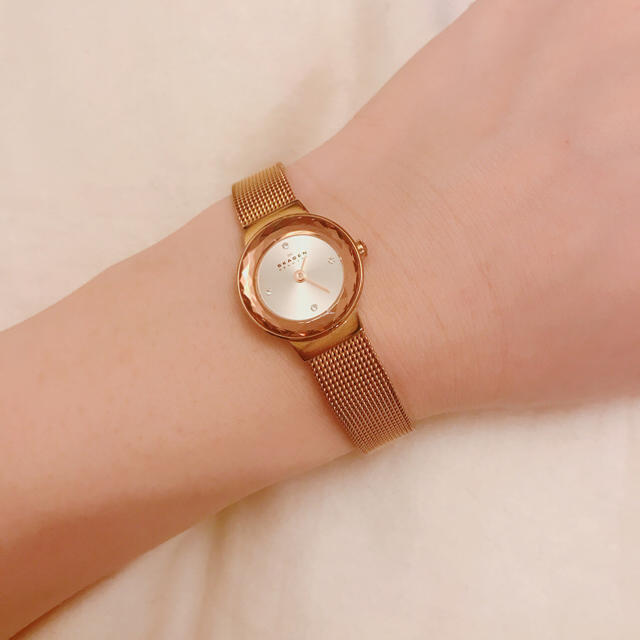 SKAGEN(スカーゲン)のお値下げ対応可能 スカーゲン 腕時計 ピンクゴールド レディースのファッション小物(腕時計)の商品写真