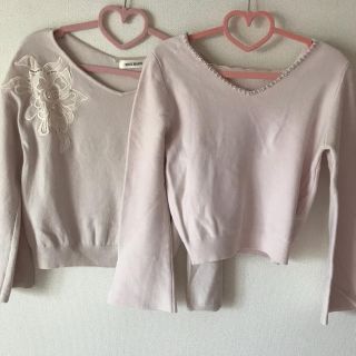 ミッシュマッシュ(MISCH MASCH)の♡トップス2枚セット♡(カットソー(長袖/七分))