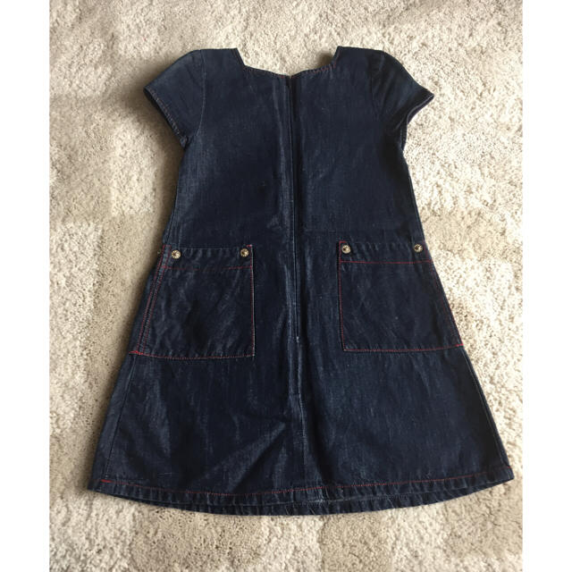 cacharel(キャシャレル)の美品 デニム ワンピース サイズ95 キッズ/ベビー/マタニティのキッズ服女の子用(90cm~)(ワンピース)の商品写真