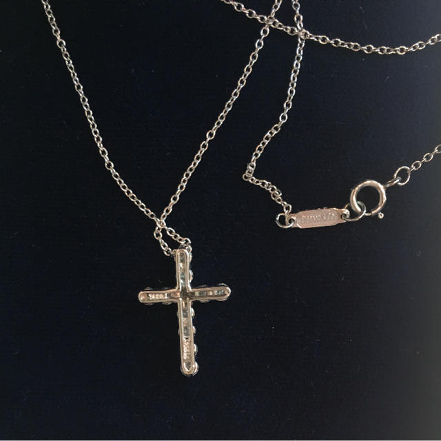 !Tiffany プラチナ クロスペンダント 1