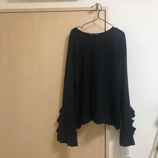 ザラ(ZARA)のZARA フリルカットソー(カットソー(長袖/七分))