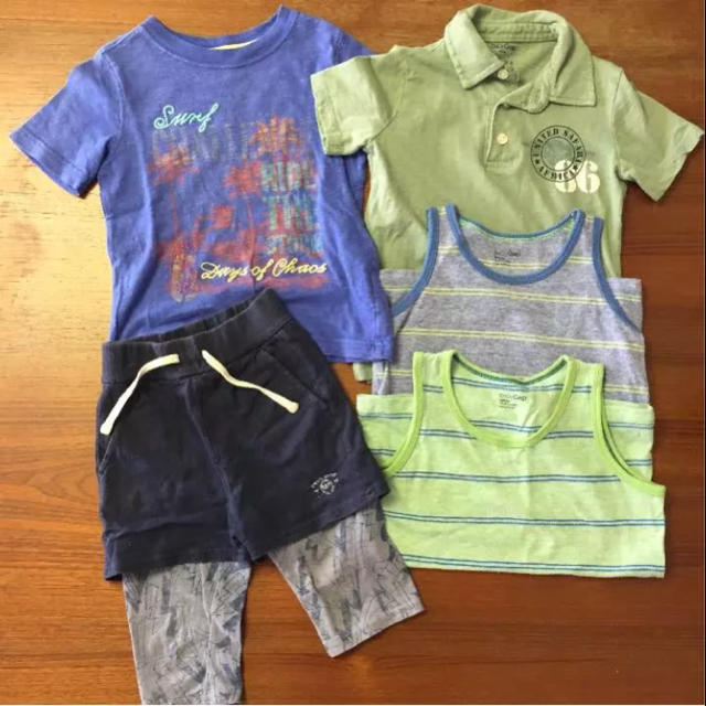 babyGAP(ベビーギャップ)のbaby Gap（ギャップベビー）Tシャツ&パンツ 5点セット キッズ/ベビー/マタニティのキッズ服男の子用(90cm~)(Tシャツ/カットソー)の商品写真