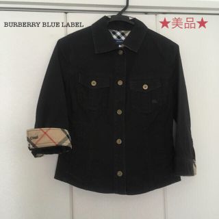 バーバリーブルーレーベル(BURBERRY BLUE LABEL)のブラックデニムジャケット バーバリーブルーレーベル(Gジャン/デニムジャケット)