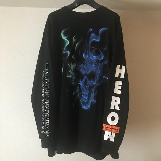 国内正規品 Heron preston skull long tee