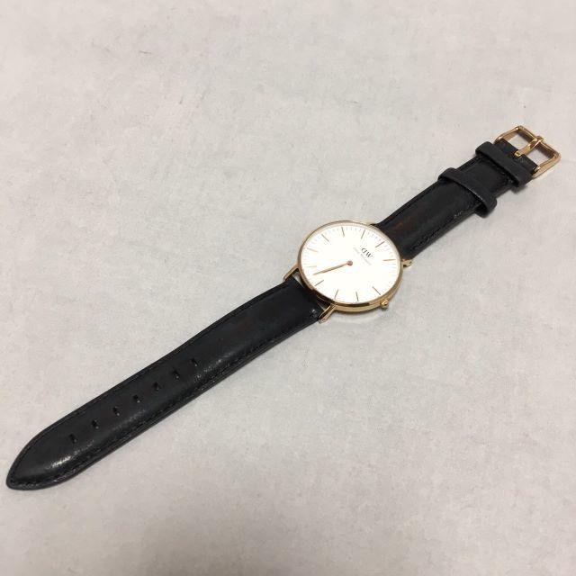 Daniel Wellington(ダニエルウェリントン)のダニエルウェリントン　PGP　ピンクゴールド　36ｍｍ　革ベルト レディースのファッション小物(腕時計)の商品写真