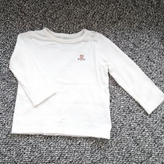 ミキハウス(mikihouse)のミキハウス 長袖Tシャツ 白 オフホワイト 80 (Ｔシャツ)