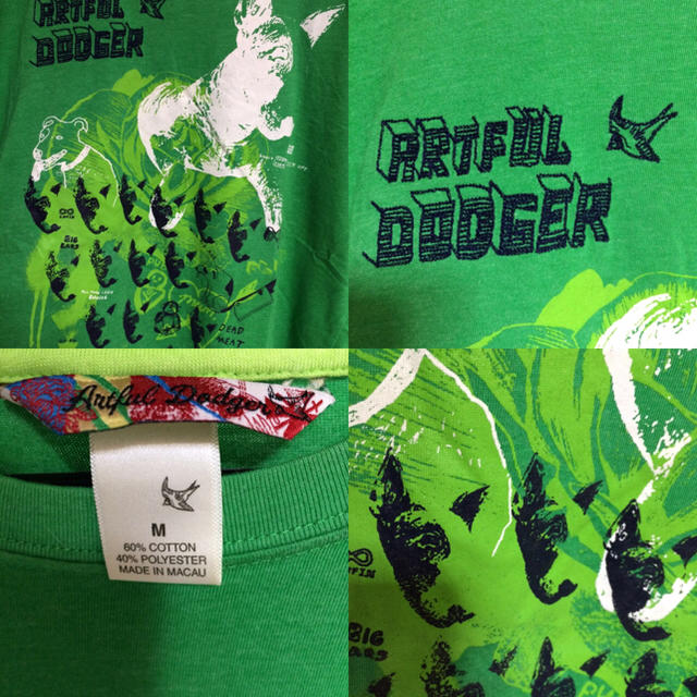 激安！ARTFUL DODGER DOG PRINT TEE メンズのトップス(Tシャツ/カットソー(半袖/袖なし))の商品写真