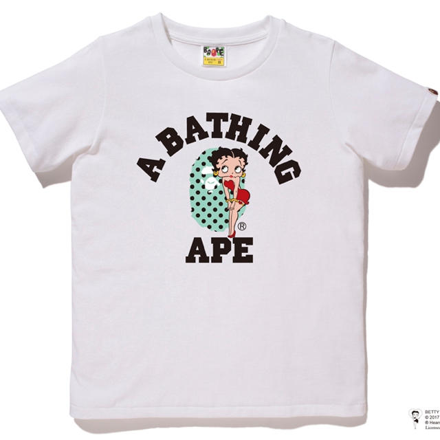 A BATHING APE(アベイシングエイプ)のbape betty コラボ Tシャツ レディースのトップス(Tシャツ(半袖/袖なし))の商品写真