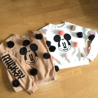 H M ブラウン スウェット H M ミッキー ポンポン Disneyの通販 By Montmartre エイチアンドエムならラクマ