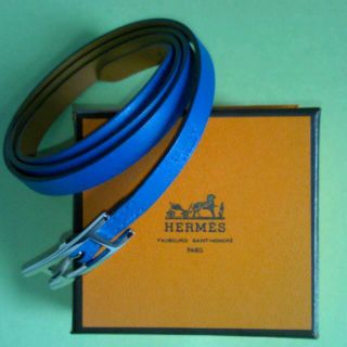 エルメス(Hermes)のエルメスのブルーアピレザー(ベルト)