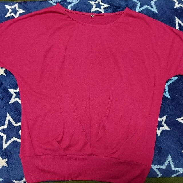 しまむら(シマムラ)のピンク Tシャツ レディースのトップス(Tシャツ(半袖/袖なし))の商品写真