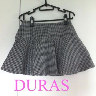 デュラス(DURAS)のDURAS♡千鳥柄フレアスカート(ミニスカート)