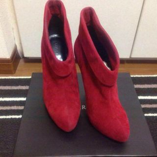 ムルーア(MURUA)のMURUAスエードショートブーツ♡RED(ブーツ)