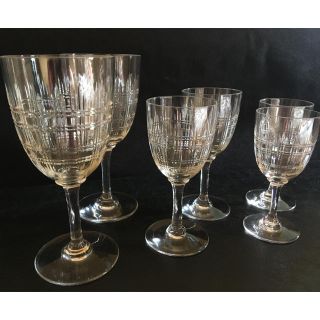 Baccarat - ☆Baccaratアンティークワイングラス&リキュールグラス6点セット 美品☆の通販｜ラクマ