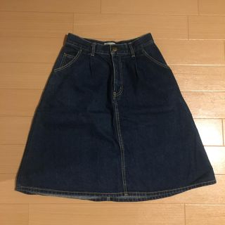 マウジー(moussy)のマウジーデニム 台形スカート(ひざ丈スカート)