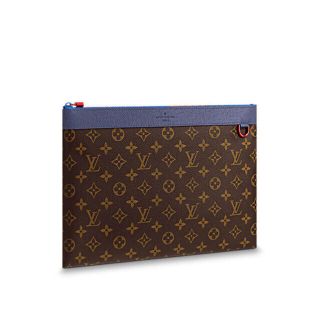 ルイヴィトン(LOUIS VUITTON)の18SS 顧客限定　ルイヴィトン　クラッチ　アポロGM　モノグラム×ブルー(セカンドバッグ/クラッチバッグ)