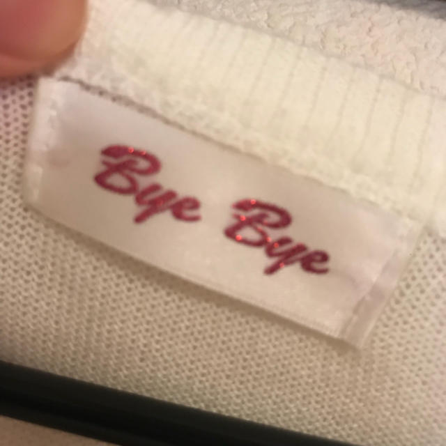 ByeBye(バイバイ)のカーディガン 白 レディースのトップス(カーディガン)の商品写真