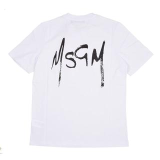 エムエスジイエム(MSGM)のMSGM　レディース バックロゴ半袖TシャツXS(Tシャツ(半袖/袖なし))