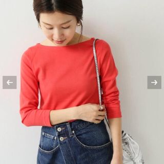 イエナ(IENA)のIENA AURALEE*IENA 別注ボートネックTシャツ(カットソー(長袖/七分))