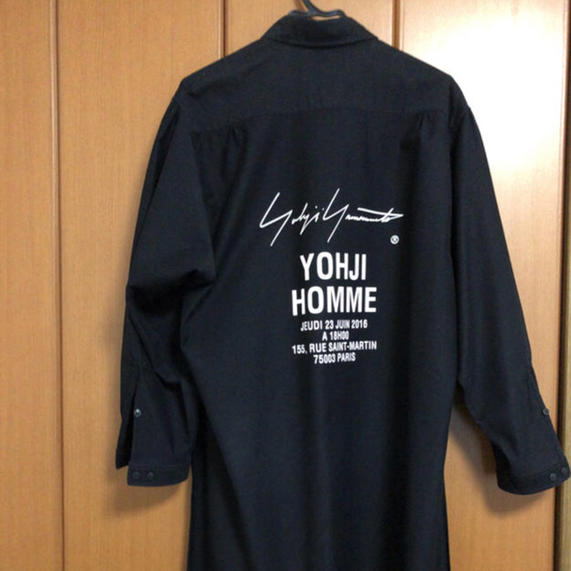 Yohji Yamamoto(ヨウジヤマモト)のYohji Yamamoto スタッフシャツコート 17ss メンズのジャケット/アウター(ステンカラーコート)の商品写真