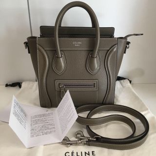 セリーヌ(celine)の【極美品】セリーヌ ラゲージ ナノ スリ(ショルダーバッグ)