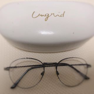 アングリッド(Ungrid)の ungrid 伊達眼鏡 眼鏡 ケース メガネケース付き 黒(サングラス/メガネ)