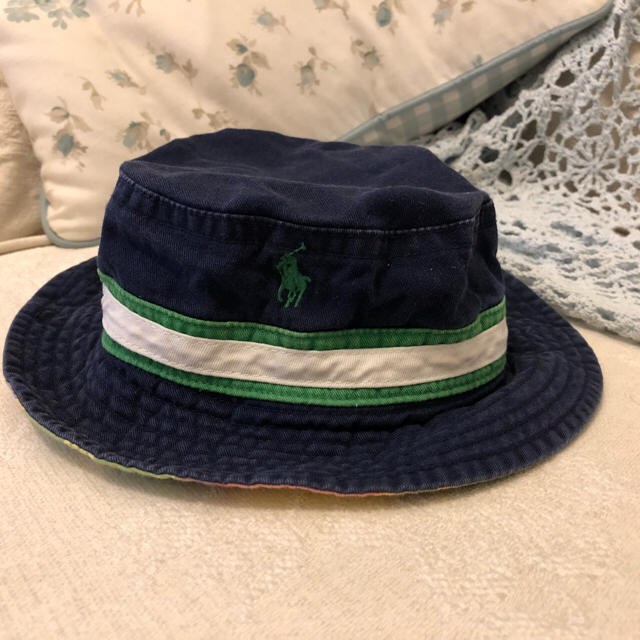 POLO RALPH LAUREN(ポロラルフローレン)のラルフローレン リバーシブルハット キッズベビー帽子 キッズ/ベビー/マタニティのこども用ファッション小物(帽子)の商品写真