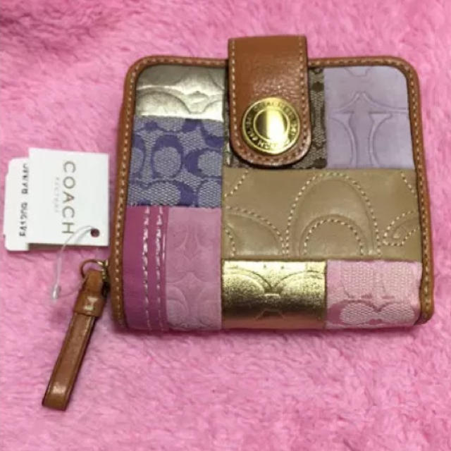 COACH パッチワーク 折り財布