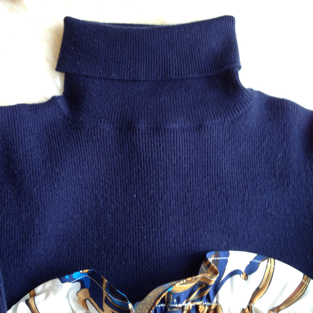 Ameri VINTAGE(アメリヴィンテージ)のNEKO様専用 RITA SCARF DOCKING KNIT レディースのトップス(ニット/セーター)の商品写真