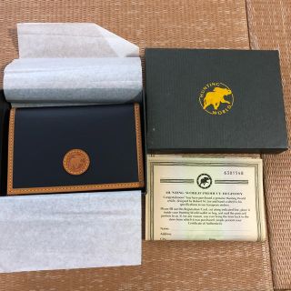 HUNTING WORLD - 【未使用品】 ハンティングワールド 名刺入れの通販