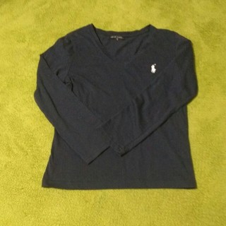 ラルフローレン(Ralph Lauren)のネイビーTシャツ(Tシャツ(長袖/七分))