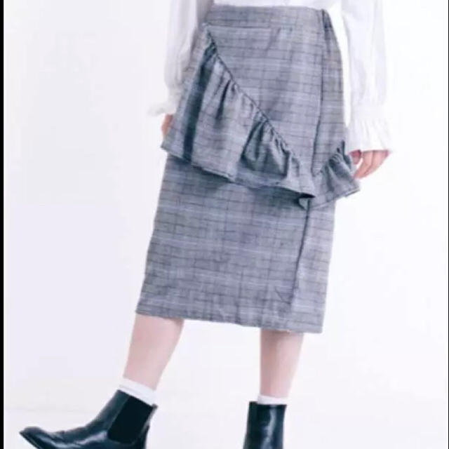 merlot(メルロー)のMerlot グレンチェックタイトスカート お値段下げました レディースのスカート(ひざ丈スカート)の商品写真