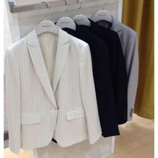 スーツカンパニー(THE SUIT COMPANY)の再値下げ【ザ スーツカンパニー】送込★新品1.9万円ピンストライプジャケットS(テーラードジャケット)