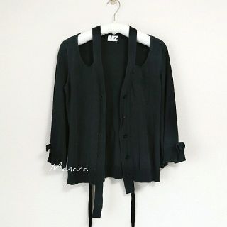 マルタンマルジェラ(Maison Martin Margiela)のルッツ カーディガン グレー 綿 ニット(カーディガン)