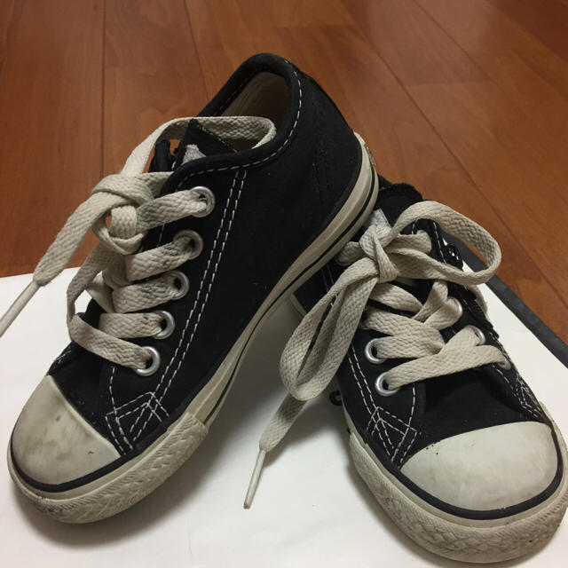 CONVERSE(コンバース)のCONVERSE CANVAS ALL STAR ブラック  キッズ キッズ/ベビー/マタニティのキッズ靴/シューズ(15cm~)(スニーカー)の商品写真