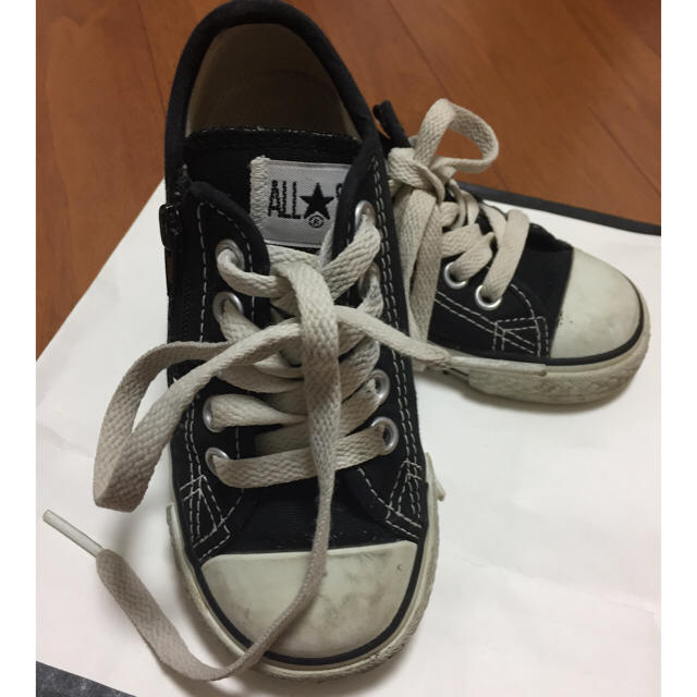 CONVERSE(コンバース)のCONVERSE CANVAS ALL STAR ブラック  キッズ キッズ/ベビー/マタニティのキッズ靴/シューズ(15cm~)(スニーカー)の商品写真