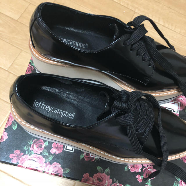 JEFFREY CAMPBELL(ジェフリーキャンベル)のjeffreycampbell 厚底レースアップシューズ レディースの靴/シューズ(ローファー/革靴)の商品写真