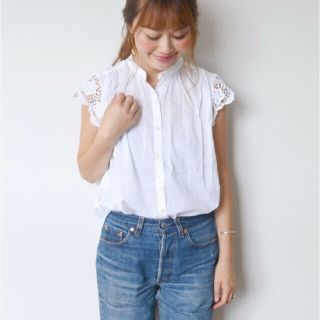 シップスフォーウィメン(SHIPS for women)の ☆まな様☆ SHIPS Khaju   レーススリーブブラウス(シャツ/ブラウス(半袖/袖なし))