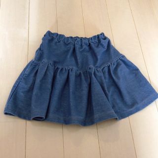 シマムラ(しまむら)のインナーパンツつきデニムスカート  130cm(スカート)