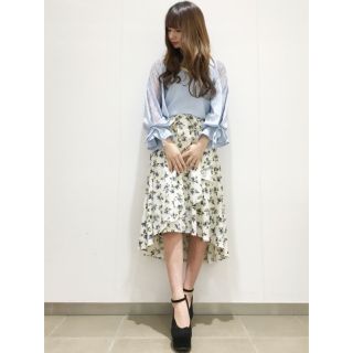 イング(INGNI)のINGNI♡花柄ラップイレヘムスカート【2018SS】(ロングスカート)