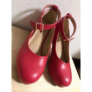 ウィゴー(WEGO)のWEGO 赤のヒール靴(ハイヒール/パンプス)