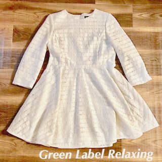 ユナイテッドアローズ(UNITED ARROWS)のGreen Label Relaxing＊レースワンピース(ひざ丈ワンピース)