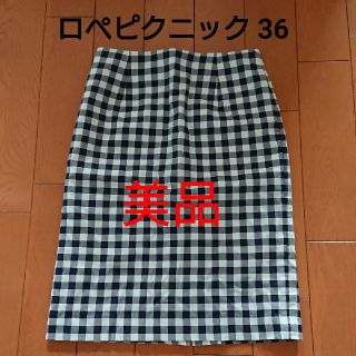 ロペピクニック(Rope' Picnic)のロペピクニック ギンガムチェック タイトスカート(ひざ丈スカート)